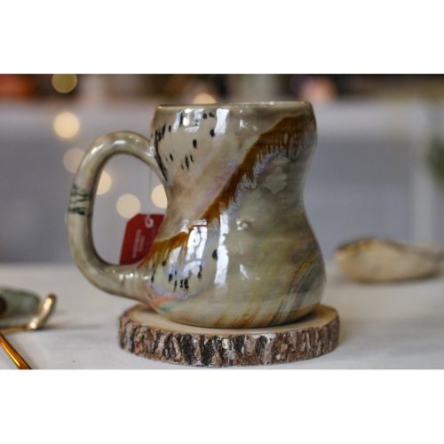 22-F EXPERIMENT Petite Notched Gourd Mug, 13 oz.