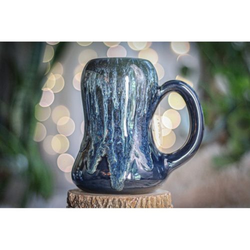 23-D Astral Wave Notched Gourd Mug, 20 oz.