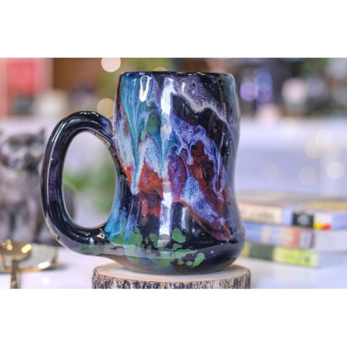 24-A Rainbow Stellar Gourd Mug, 25 oz.