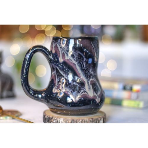 35-C Cosmic Amethyst Grotto Acorn Gourd Mug, 22 oz.