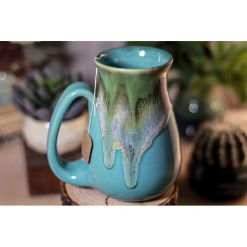 02-C Rainbow Agate Flared Notched Mug, 17 oz.