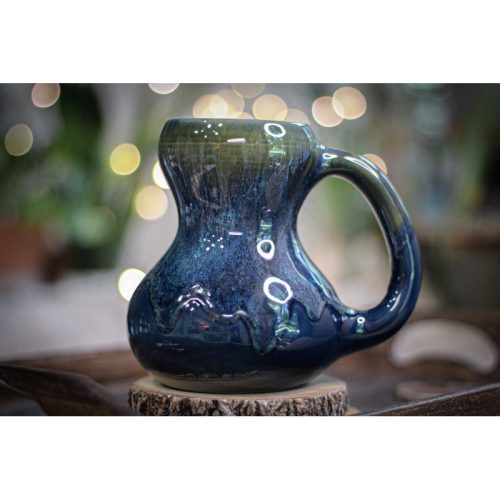 17-F Astral Wave Gourd Mug, 18 oz.