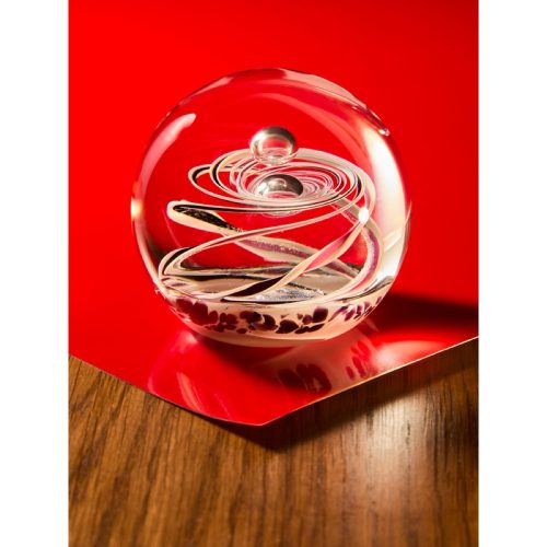1960s Glass Large Paperweight