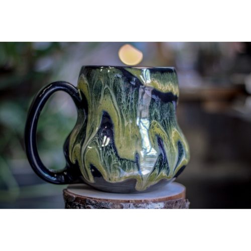 29-D Mossy Grotto Gourd Mug – TOP SHELF, 23 oz.