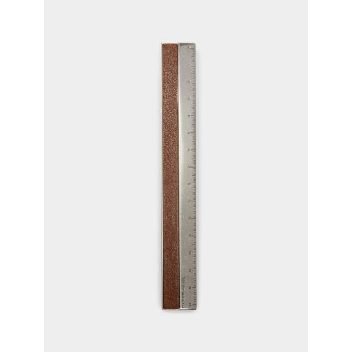 Brass and Leather Ruler