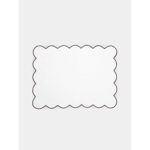 Diletta Scalloped Linen Placemats (Set of 4)