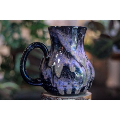 DRAWING WINNER 29-C Cosmic Amethyst Grotto Barely Flared Notched Acorn Mug – MINOR MISFIT, 30 oz. – 10% off