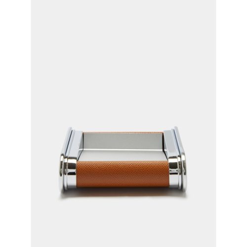 Epsom Leather Notelet Box