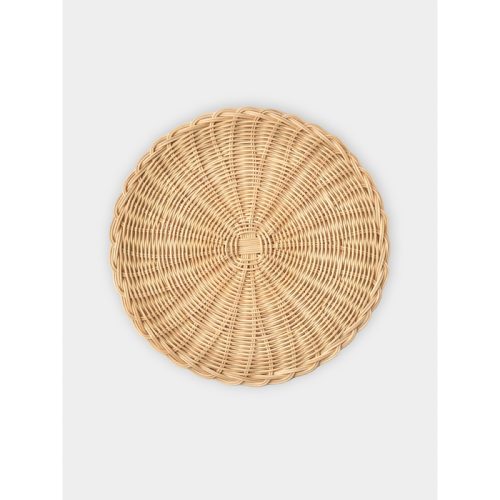 Handwoven Wicker Round Placemats (Set of 4)