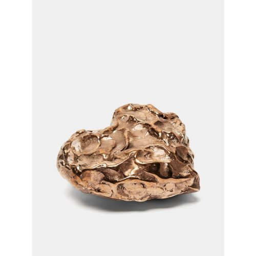 Heart Hand-Cast Bronze Paperweight