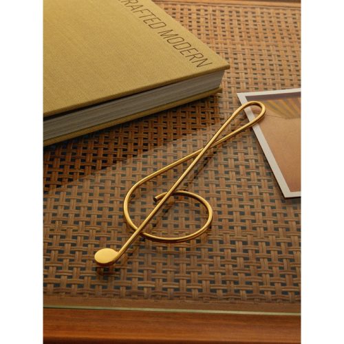 Musical Clef Brass Paperclip