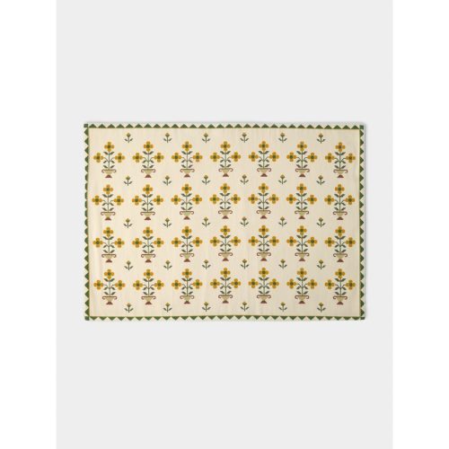 Ottoman Vase Hand-Printed Cotton Placemats (Set of 4)
