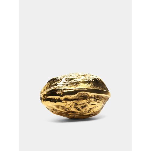 Walnut Brass Paperweight