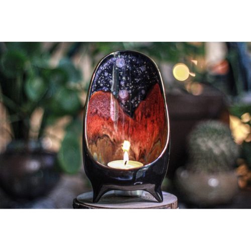 18-B Starry Night Candle Holder