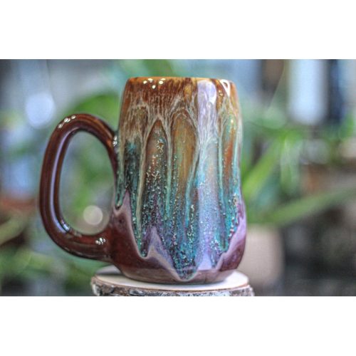 26-E Aqua Falls Gourd Mug, 21 oz. (Jen Audrey)