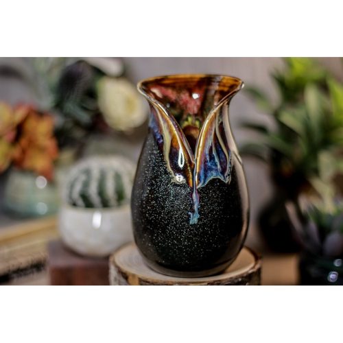 03-P New Wave/Rainbow Grotto Vase