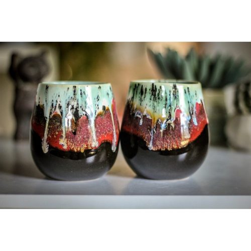 04-C Alpine Meadow Cup Pair, 11 oz.