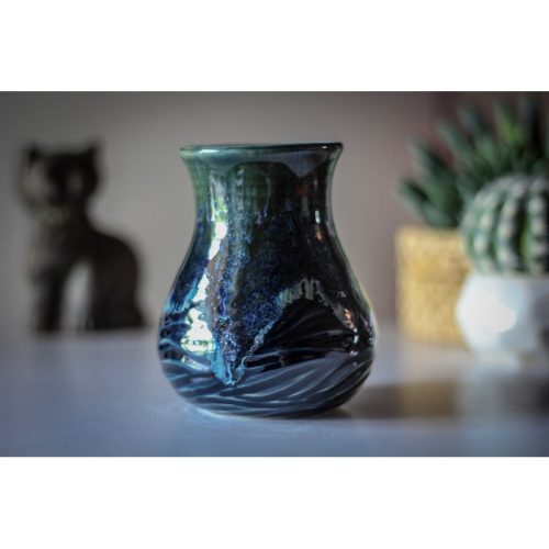 15-E Astral Wave Barely Flared Textured Cup, 14 oz.