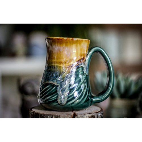 P-01 Barely Flared Textured Mug, 12 oz.