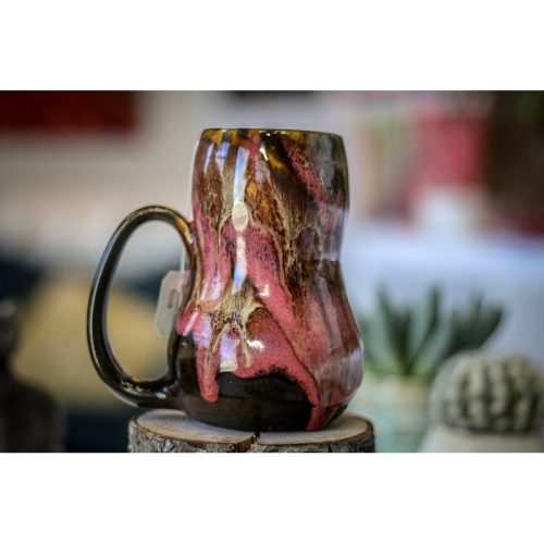 21-E Molten Beauty Notched Gourd Mug – TOP SHELF, 17 oz.