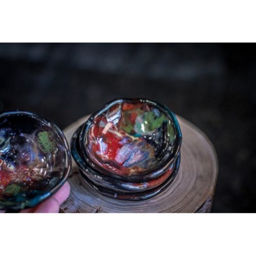 22-J Rainbow Stellar Ring Dish