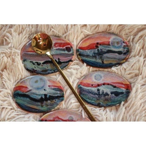 08-J ‘FLOW’ Landscape Spoon Rests (This listing is for one Spoon Rest)