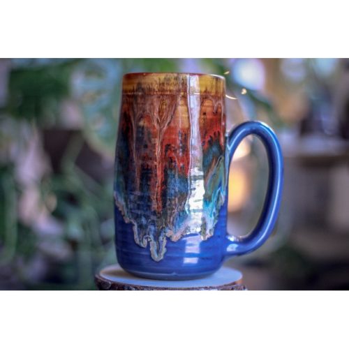 12-B Molten Haze Textured Acorn Stein Mug – TOP SHELF, 22 oz.