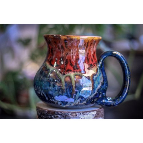 13-A Molten New Earth Flared Mug – TOP SHELF, 25 oz.