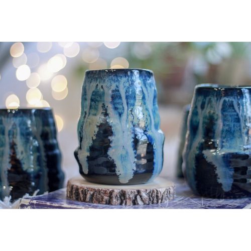 13-F Midnight Tide Textured Divot Cup, 16 oz. (This listing is for one cup)