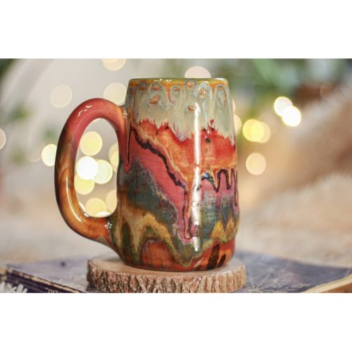 16-C Amber ‘FLOW’ Textured Mug – MISFIT, 17 oz. – 25% off