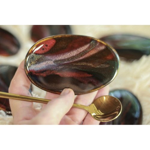 16-J Grotto Variation Spoon Rests (This listing is for one Spoon Rest)