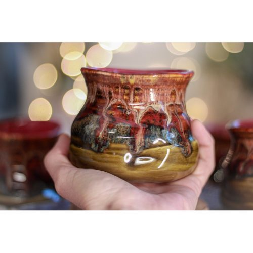 23-E Molten Christmas Divot ‘Sipping’ Bowl, 12 oz. (This listing is for one bowl)