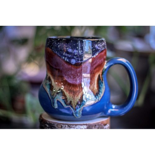 26-A Starry Starry Night Gourd Mug, 25 oz.