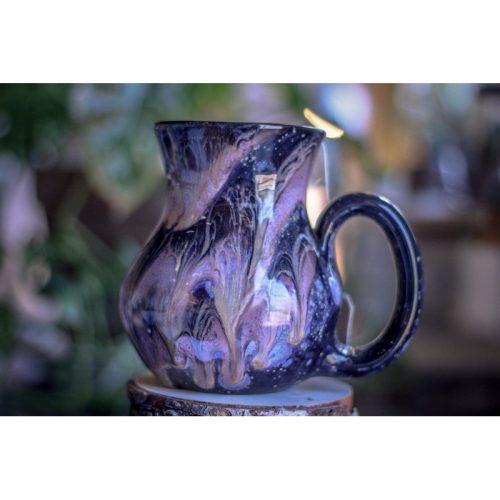 DRAWING WINNER 28-C Cosmic Amethyst Grotto Notched Flared Mug, 21 oz.