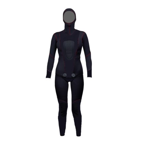 PoloSub Lined Open Cell Black Womens Wetsuit – 7.0mm