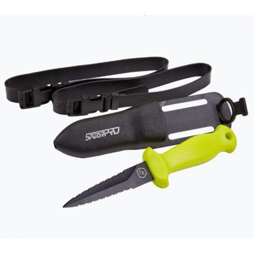 SpearPro Double Serrated Pike Knife Teflon Coated