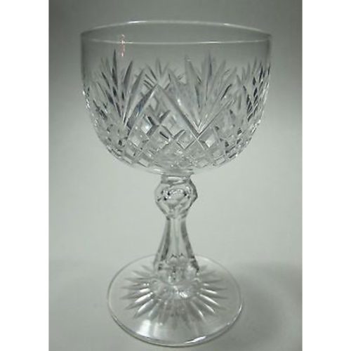Cut glass  wine stemware Hand cut
