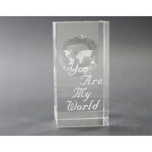 Globe pattern paperweight, You are my World, Great Valentine gift