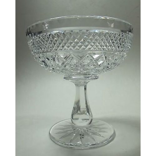 Hand Cut glass compote candy dish good quality