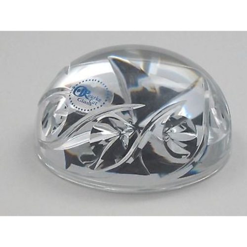 Hand Cut Glass paperweight 24% lead crystal