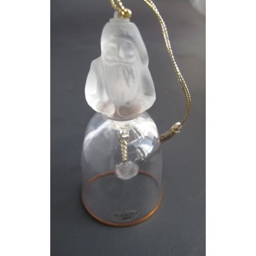 Lenox Crystal 1989 St. Nicholas Tree miniature bell ornament Made in USA
