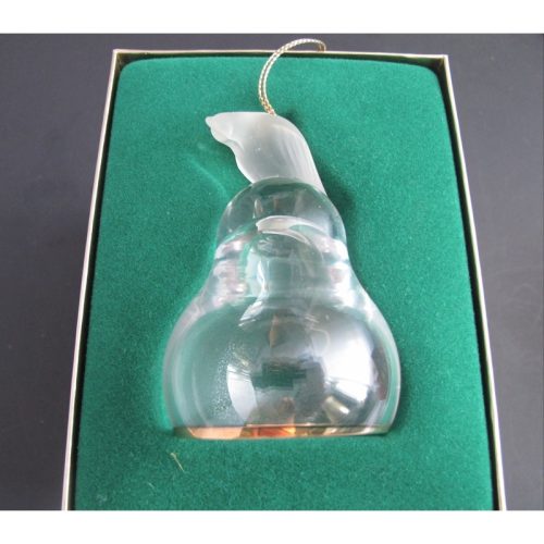 Lenox Crystal Partridge  miniature bell ornament Hand blown Made in USA