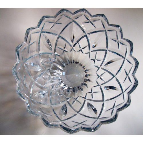 Signed Lenox deep Cut glass bowl Crystal