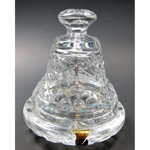 Signed Waterford crystal Peace bell with under dish