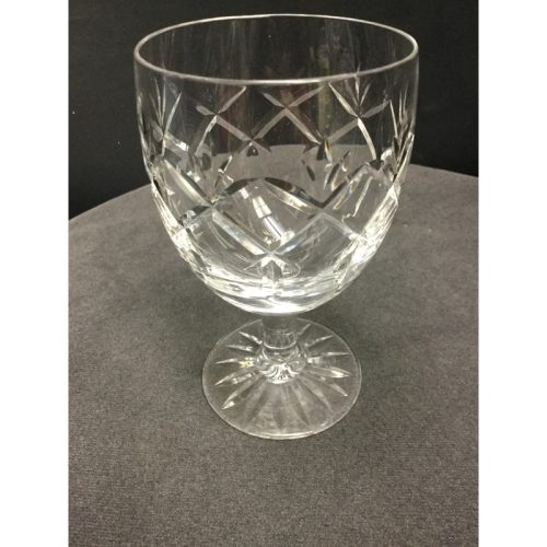 Webb Corbett Prince Charles Hand cut glass wine glass England