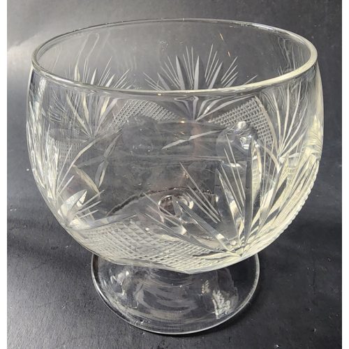 Brandy glass Hand cut