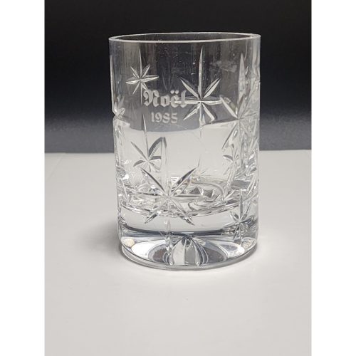Crystal votive Hand blown Noel 1985.Made in USA