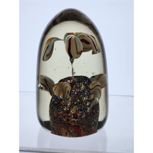 Hand crafted art glass paperweight