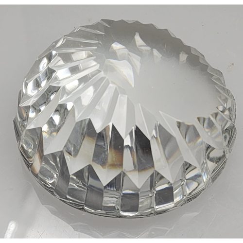 Hand cut glass  paperweight, 24% lead crystal Great for engravers