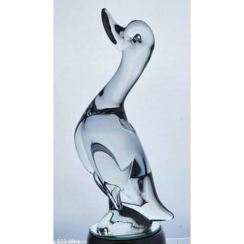 Hand made crystal duck